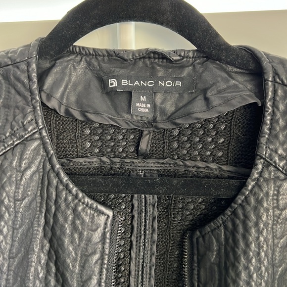 Blanc Noir black distressed look jacket - Picture 2 of 11